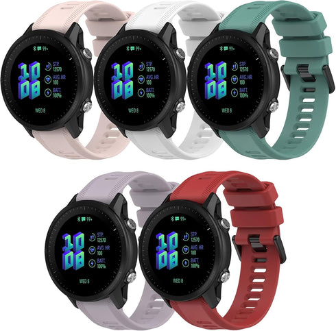 Band for Garmin Forerunner 955, Soft Silicone Replacement Band for Garmin Forerunner 955 / Forerunner 955 Solar (No Tracker, Replacement Bands Only)