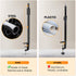 TARION Desktop Light Stand with 1/4" 3/8" Screws, Adjustable 14-25in for Ring Light, Photography, Virtual Meetings