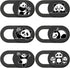 6Pcs 6 Styles Panda Camera Cover Webcam Cover Slide Cute Animal Design