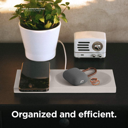 elago Charging Tray Compatible with MagSafe Charger for iPhone 15/14/13/12 models and other wireless charging phones