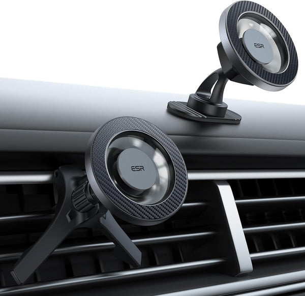 ESR MagSafe Car Mount (HaloLock), Magnetic Phone Holder for Air Vent/Dashboard, Compatible with iPhone 15/14/13/12,
