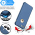 ORETECH iPhone 7/8 Case with 2 Pack HD Screen Protector, 360° Full-Body Silicone Soft TPU Protective Cover, Blue