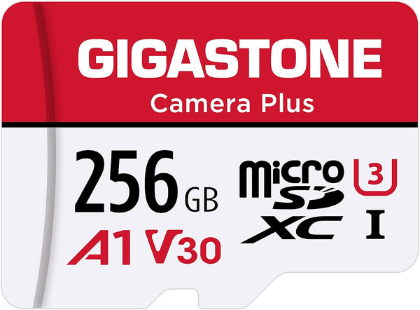 Gigastone 256GB Camera Plus Series Memory Card, Read Speed up to 100MB/s, Ideal for Full HD Video