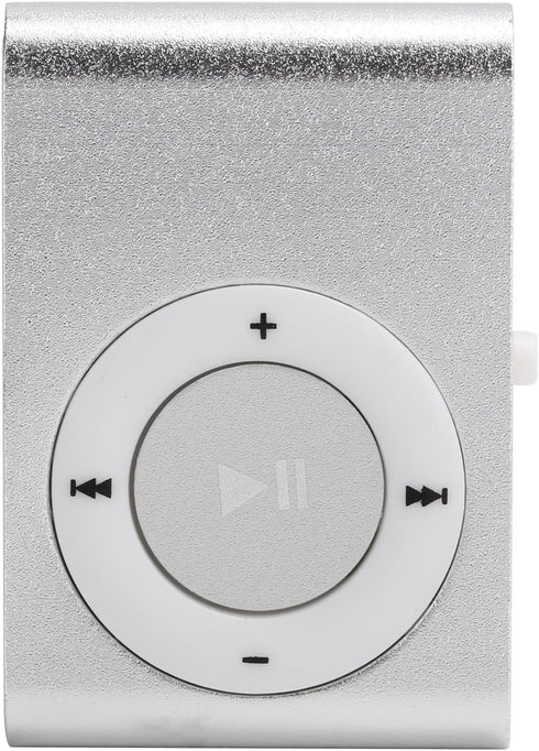 Yosoo Health Gear MP3 8GB Mini Player Portable Digital Music Player Silver, Back-Clip Wearable Sports Music Player