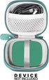 CaseSack X08 60H, Case for TAGRY Bluetooth Headphones True Wireless Earbuds mesh Pocket for Charge Cable (Green)