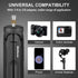 MINIFOCUS Aluminum Mini Tripod, Tabletop Handheld Tripod with 1/4'' and 3/8'' Screw for DSLR and Gimbal
