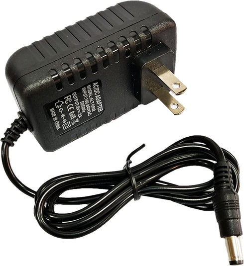 NC 9V 2000mA Power Supply 100-240V AC to 9Volt DC Switching Adapter 5.5 X2.52.1mm US Plug Black