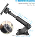 WixGear Magnetic Car Phone Mount, Universal Holder for Windshield & Dashboard with Long Telescopic Arm