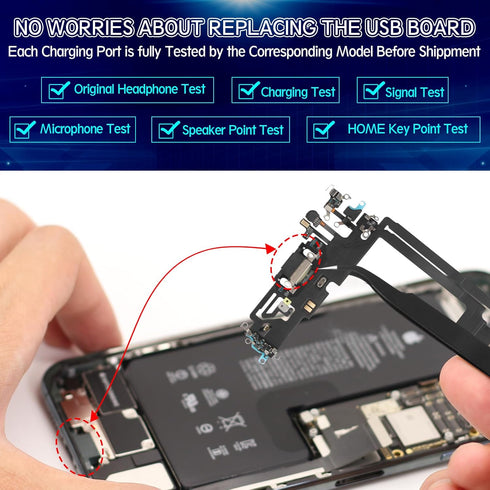 Dock Connector for iPhone 12 Pro Max USB Charging Port Flex Cable Replacement for iPhone 12 Pro Max Charger Dock Board