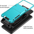 Vofolen for Galaxy S21 Ultra Wallet Case, Credit Card Holder, 4-Card Flip Cover, Dual Layer Protective Hybrid Hard