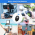 ULANZI Universal Phone Tripod Mount with Cold Shoe, Adjustable Clamp Holder for iPhone 11 Pro Max, Samsung Galaxy