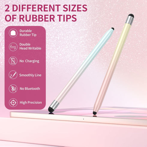 Stylus Pen for Touchscreen, 10Pcs High Sensitivity & Precision Capacitive Stylus Pen for iPad, iPhone, Android Smartphone, Tablets and All Universal Touchscreen Devices (10 Gradient Colors)