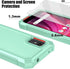 Ailiber Rugged Silicone Cell Phone Case for Blu Studio Mini 2023 with Screen Protector, Shockproof Corners, Mint Green