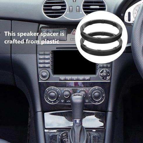 SOLUSTRE 1 Pair Audio Speaker Pads, 6.5in Speaker Spacer Ring for Car Speaker Rings