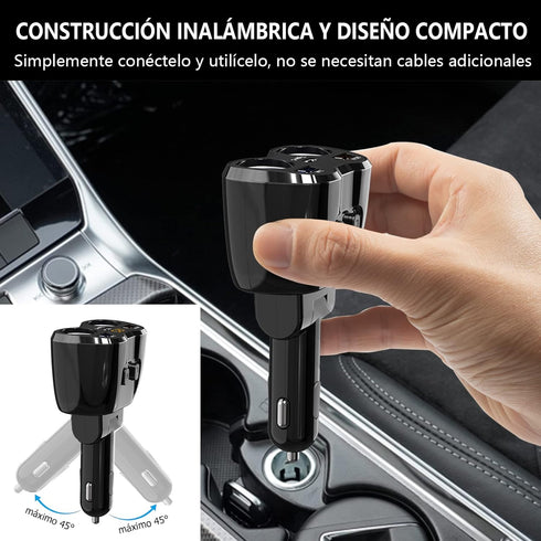 Cigarette Lighter Splitter 2 Socket, Qidoe 150W Cigarette Lighter Adapter 20W USB C Car Charger and 18W QC3.0 Multi Port Car 12V Splitter with Button Switch LED Voltmeter for GPS Dash Cam Phone Tablet