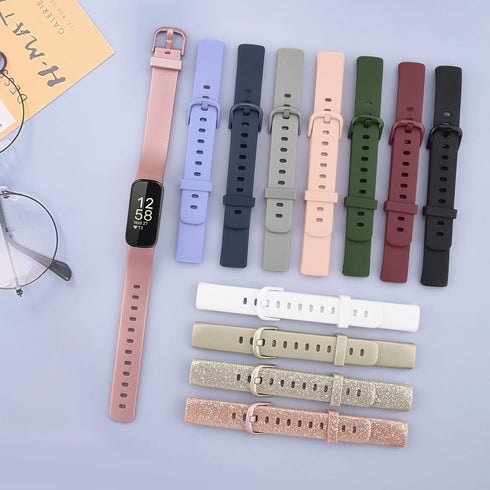 PACK 3 Silicone Bands for Fitbit Inspire 3, Adjustable Soft Waterproof Sport Bands for Women and Men (NOT for Inspire