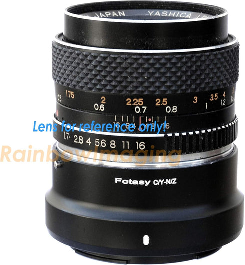 Fotasy Contax CY Lens to Nikkor Z Mount Adapter, Compatible with Nikon Z Mount Mirrorless Cameras