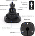 2 Pack Speaker Wall Mount Holder for 1/4"-20 Threaded Keyhole,2 Pack Adaptors Compatible with Non 1/4"-20 Threaded Screw Holes,360 Rotation Adjustment Aluminum Alloy Mount,Black