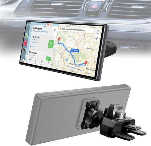 JCTRIWAY CD Mount for Carplay Screen, 360 Rotation CD Slot Carplay Mount for