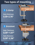 MOUNTUP 4.4-22lbs, 32 27 24 22inch, C-ClampGrommet Single Monitor Arm Holds Monitor Stand for Desk, Height Adjustable