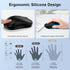 ABCPOW 2.4GHz 3 4 1600 Wireless Mouse for Laptop Computer Mouse Wireless, Computer Mice Adjustable DPI Office Cordless