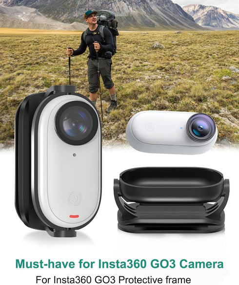 PULUZ Camera Cap Clip Magnetic Mounting Bracket for Insta360 GO3,Clamp Quick Release Mount Hat Clip Attachable to Hat or Backpack Strap and Adjustable Angle