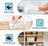 5P M-K231 M Tape MK231-731 12mm 1/2 Compatible with Brother M Label Maker, White/Color Label Tape