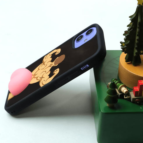iPhone 12 Mini Phone Case - Funny Ugly Ridiculous Weird Ugliest Crazy Peach Phone Case