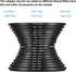 PATIKIL 9pcs Step Up/Down Ring Set - Camera Lens Filter Adapter Ring Aluminum Filter Ring for Lens Hood