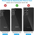Asuwish Samsung Galaxy S21 Plus Case, Black Cover with Tempered Glass Screen Protector & Credit Card Holder