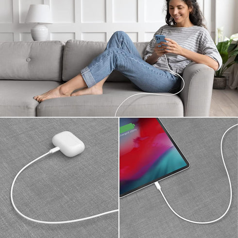 Quntis USBC to Lightning Cable for iPhone 3FT, 3Pack USB-C Charging Cable, MFi Certified for iPhone 14 13 12 Mini Pro