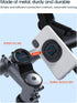 Bike Phone Mount, Universal Aluminum Handlebar Phone Clamp for Mountain Bicycle Stem, Quick Release Attach/Detach-Black