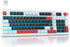 Mosptnspg RGB Mechanical Feel Membrane Wireless Keyboard, Wired/Bluetooth/2.4G Silent ABS Ball Cap Gasket