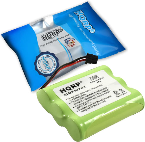 HQRP Cordless Phone Battery for Uniden BT-1006 BT1006 Replacement Extended High-Capacity