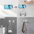 Shower Phone Holder, Adjustable Wall Mount Phone Holder for Shower, Cell Phone Stand with Adhesive Pads for Bathroom