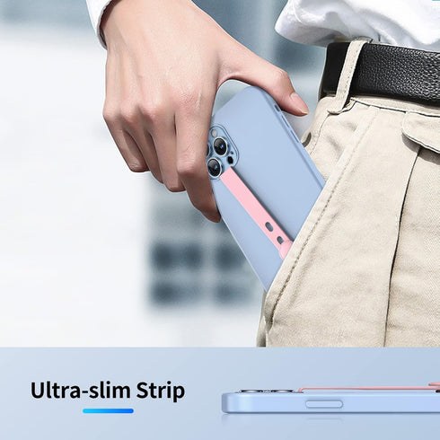 NTidea (3 Pack) Finger Phone Grip, Adjustable Silicone Cellphone Strap for Phone Case as Phone Loop Holder for iPhone