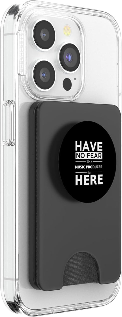 Music Producer Career Pride Designs Have No Fear Music Producer is Here Funny Gift Work Job PopSockets PopWallet