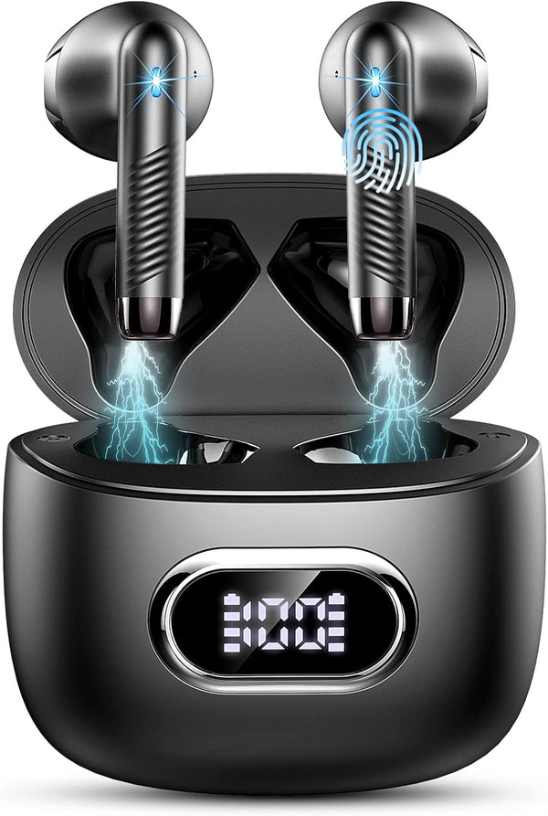 Wireless Earbud Bluetooth 5.2 Headphones, IP7 Waterproof, 40H Playtime Ear Buds for iPhone and Android