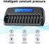Mspalocell 12 1.2v Bay AA AAA Battery Charger with LCD Display Fast Charging for Rechargeable Batteries with Refresh
