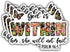 (3 pcs) God is Within Her She Will Not Fail Sticker, Christian Bible Verse Vinyl Decal for Various Uses