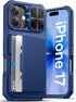 ATATOO for iPhone 17 Wallet Case, Built-in Card Holder (Store 3-5 Cards) &