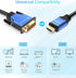 6FT 24+1, 1080p, PS5/PS4/PS3, BlueRigger HDMI to DVI Cable (High-Speed, Bi-Directional Adapter Male to Male, DVI-D