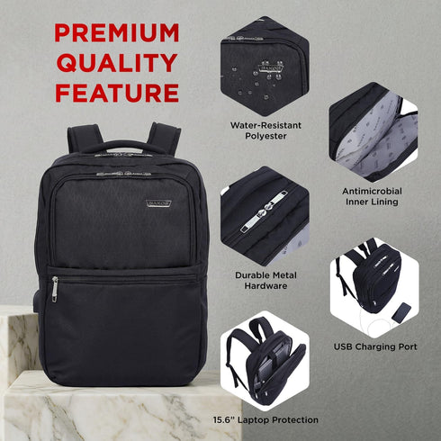 14 Inch Backpack SAKOS TRENDY Book Bags For Women, Laptop For Women, Business Professionals, Personal Item TSA