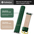 Fullmosa Dark Green Leather Bands Compatible with Apple Watch Band 41mm 40mm 38mm 42mm for Women Men, Genuine Leather