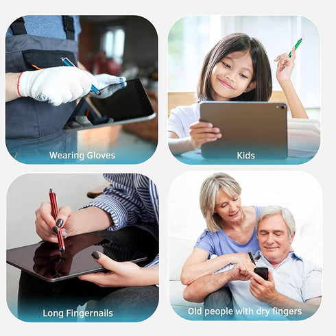 ORIbox Stylus Pens for Touch Screens, 10 Pack Lightweight Design for iPad, iPhone, Samsung, All Capacitive Devices