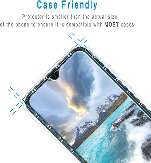 HPTech (2 Pack) Screen Protector for Samsung Galaxy A10e/Galaxy A10E, Tempered Glass, 9H Hardness, Anti Scratch
