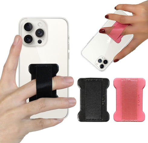 WUOJI Universal Phone Grip for Smartphones - Phone Holder for Hand for Back