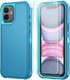 SunStory Compatible with iPhone 11 Case with HD Screen Protector, 3-Layer Heavy Duty