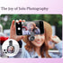 Rookii 15/14/13/12 Selfie Mirror Compact Phone Rear Camera Mirror Universal Phone Clip for iPhone Android Samsung