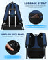 Laptop Backpack for Women & Men, Anti Theft Slim Computer Bag with USB Charging Port, Water Resistant, Blue